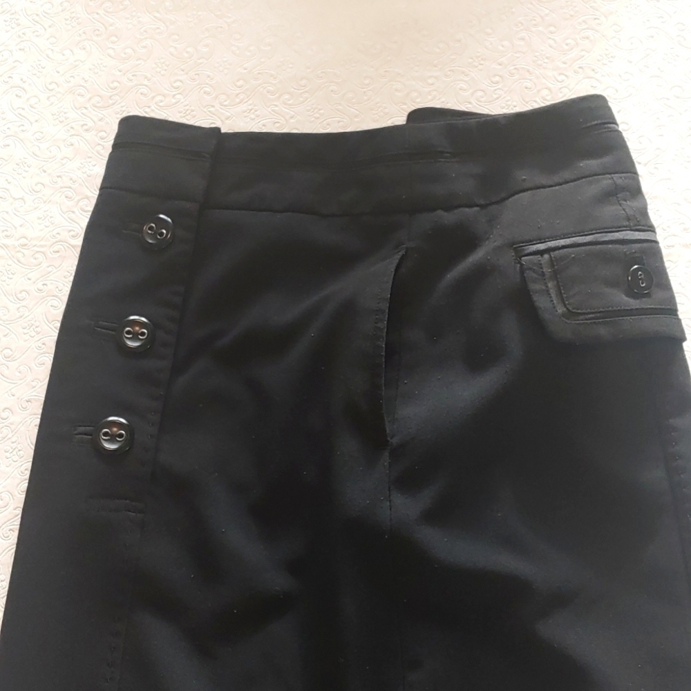 Investments Women's Black Skirt with 6 Button Sailor Front Sze 12 - Picture 6 of 11